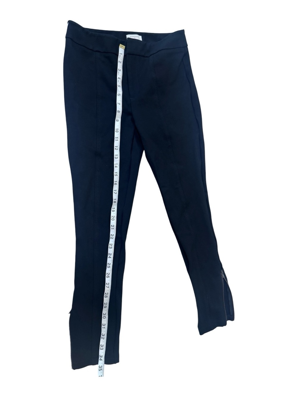 Anthropologie Slim Ankle Pants with Front Seam & Zip Slits - Picture 4 of 8